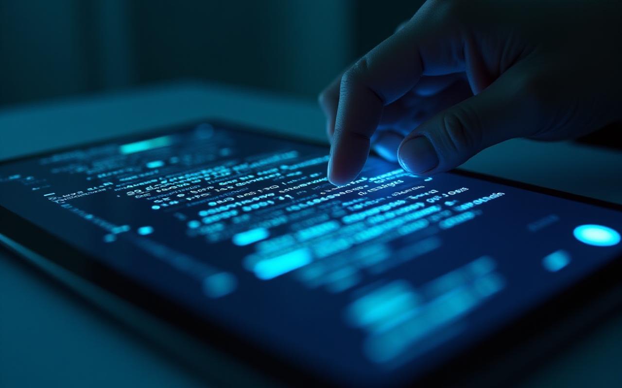 Close-up of a digital legal contract signature